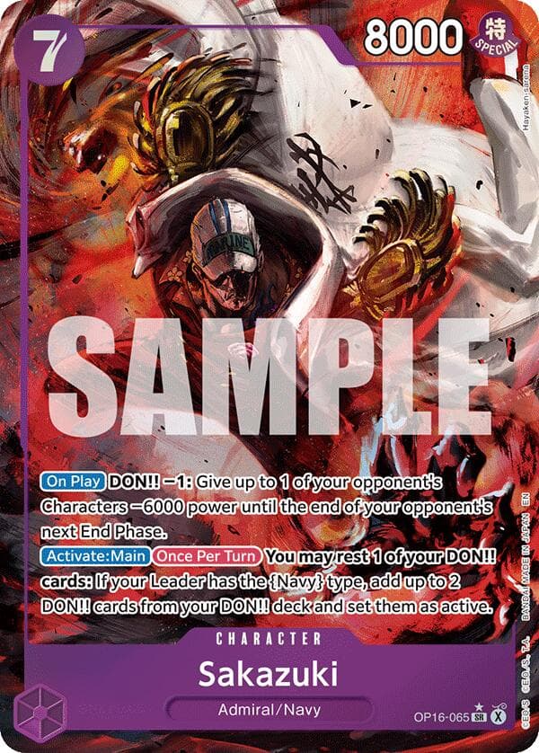 Sakazuki (Alternate Art) — The Time of Battle card