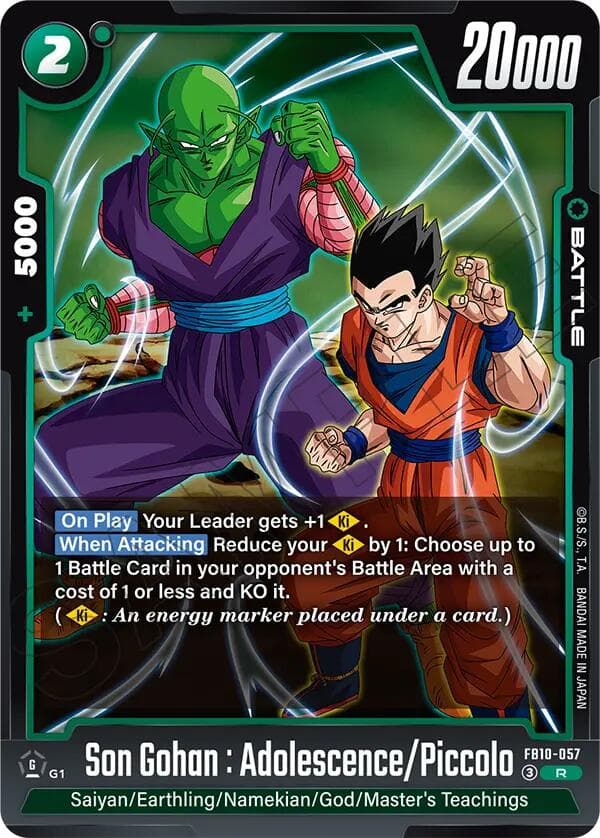 Son Gohan : Adolescence/Piccolo — Cross Force card