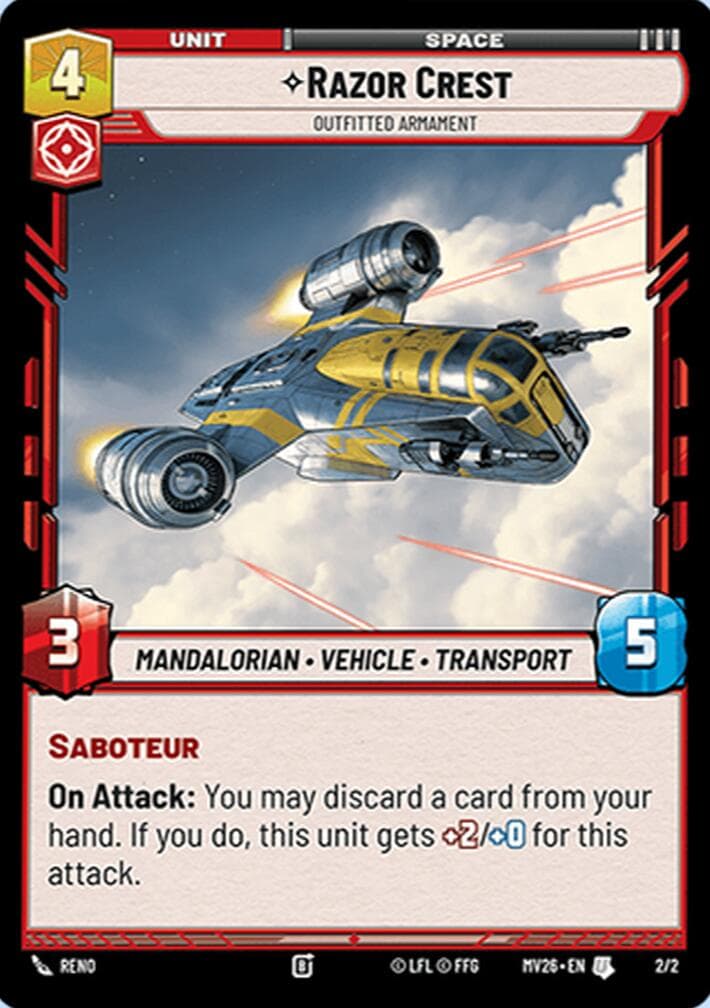 Razor Crest - Outfitted Armament — Event Exclusive Promos card