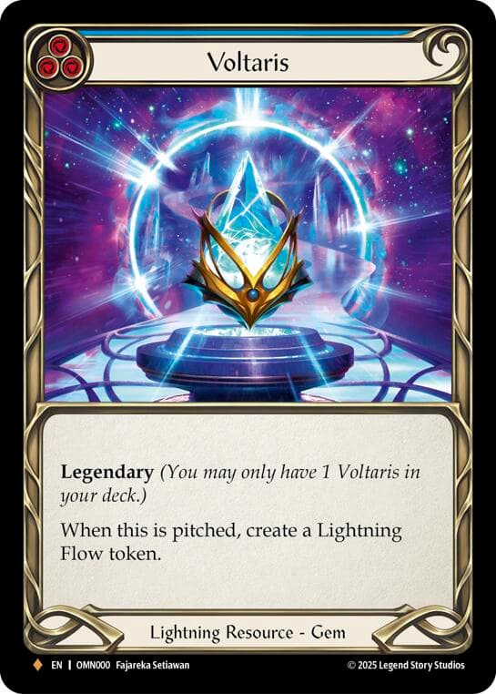 Voltaris (Blue) — Omens of the Third Age card
