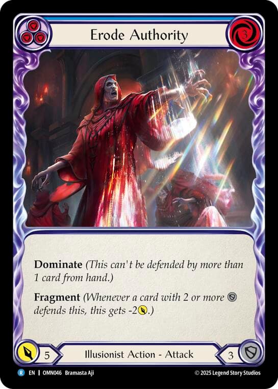 Erode Authority (Blue) — Omens of the Third Age card