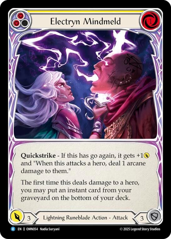 Electryn Mindmeld (Yellow) — Omens of the Third Age card