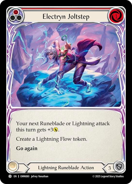 Electryn Joltstep (Red) — Omens of the Third Age card
