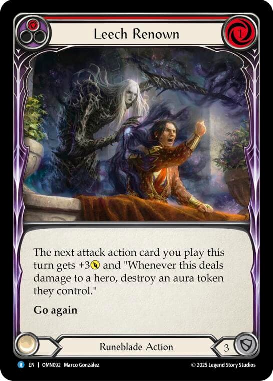 Leech Renown (Red) — Omens of the Third Age card