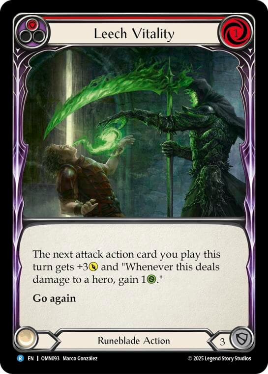 Leech Vitality (Red) — Omens of the Third Age card