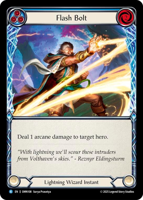 Flash Bolt (Blue) — Omens of the Third Age card