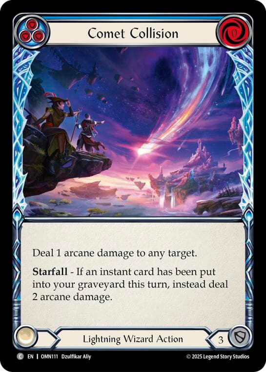 Comet Collision (Blue) — Omens of the Third Age card