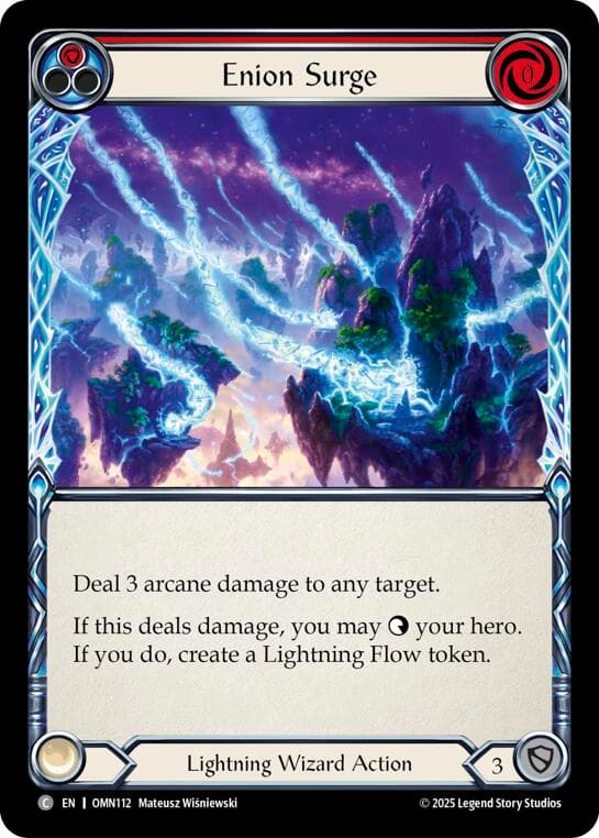 Enion Surge (Red) — Omens of the Third Age card