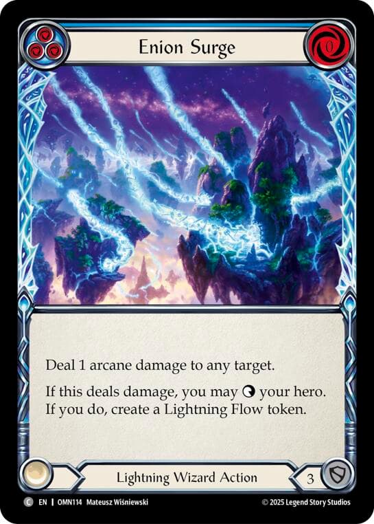 Enion Surge (Blue) — Omens of the Third Age card