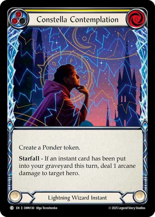 Constella Contemplation (Yellow) — Omens of the Third Age card