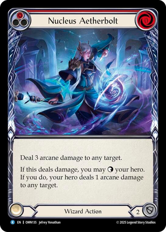 Nucleus Aetherbolt (Red) — Omens of the Third Age card