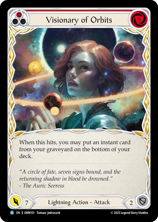 Visionary Of Orbits (Red) — Omens of the Third Age card