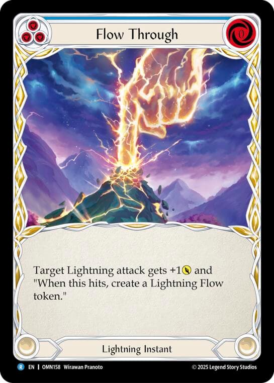 Flow Through (Blue) — Omens of the Third Age card