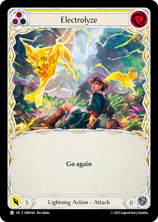 Electrolyze (Yellow) — Omens of the Third Age card