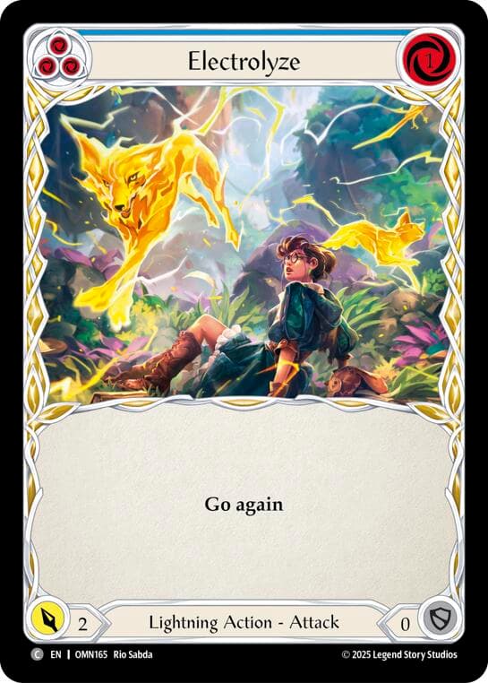 Electrolyze (Blue) — Omens of the Third Age card