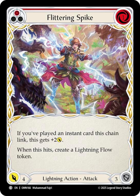Flittering Spike (Red) — Omens of the Third Age card
