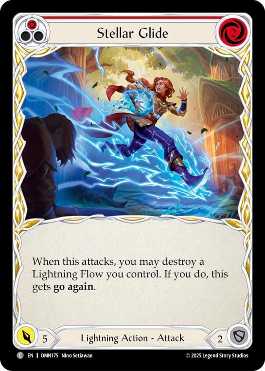 Stellar Glide (Red) — Omens of the Third Age card