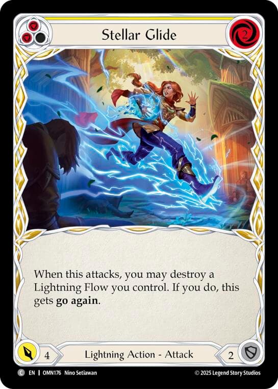 Stellar Glide (Yellow) — Omens of the Third Age card