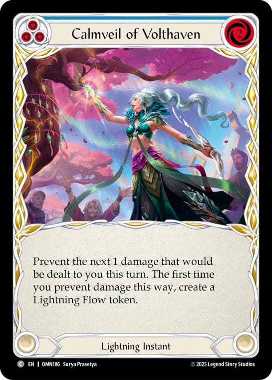 Calmveil Of Volthaven (Blue) — Omens of the Third Age card