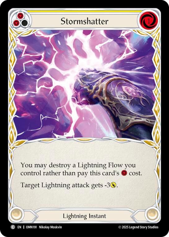 Stormshatter (Yellow) — Omens of the Third Age card