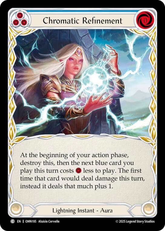 Chromatic Refinement (Blue) — Omens of the Third Age card