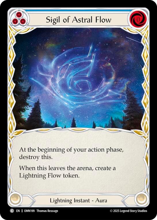 Sigil Of Astral Flow (Blue) — Omens of the Third Age card