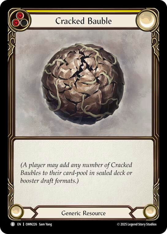Cracked Bauble (Yellow) — Omens of the Third Age card