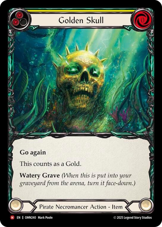 Golden Skull (Yellow) — Omens of the Third Age card