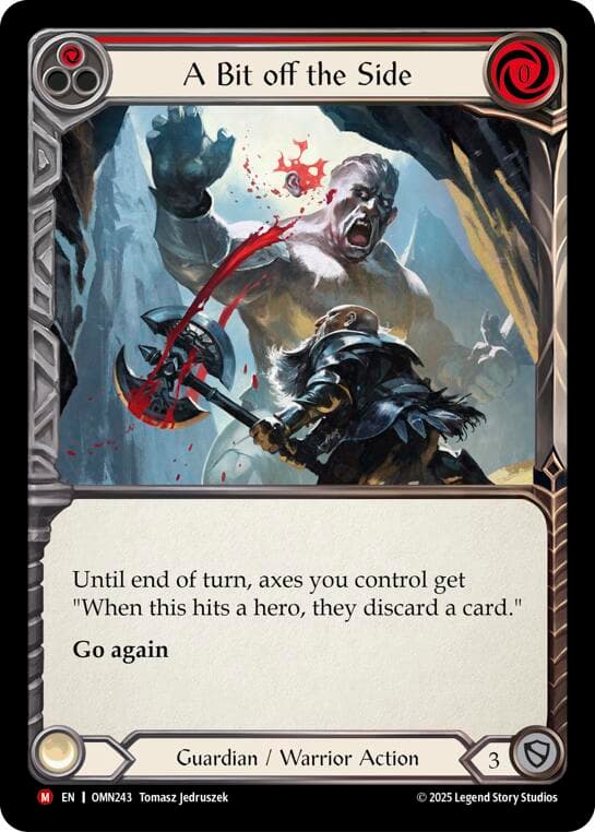 A Bit Off The Side (Red) — Omens of the Third Age card