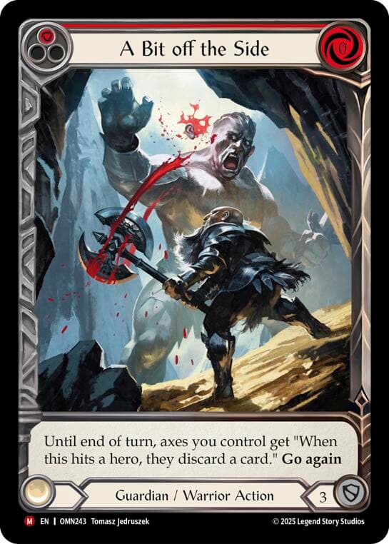 A Bit Off The Side (Red) (Extended Art) — Omens of the Third Age card