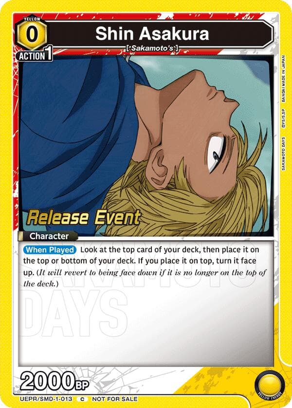 Shin Asakura (013) (Release Event) — UE19BT: SAKAMOTO DAYS Release Event Cards card