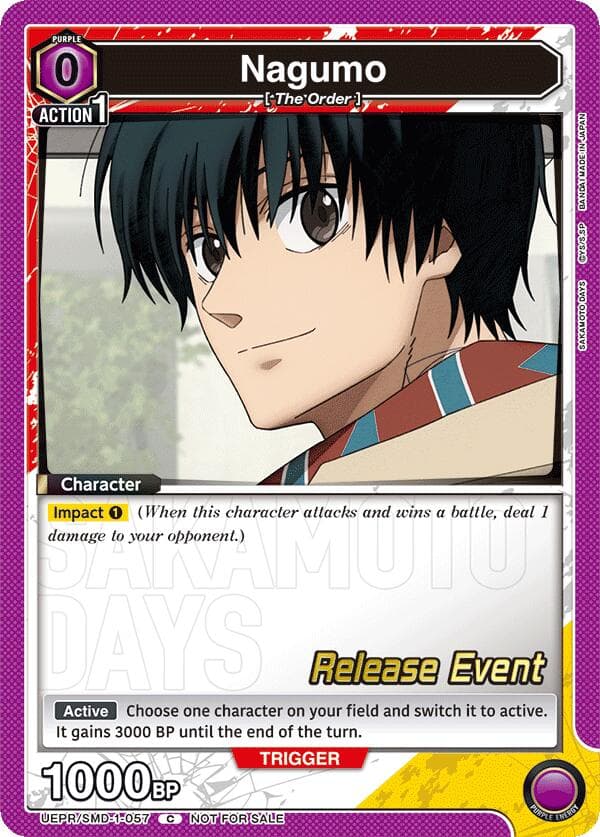 Nagumo (057) (Release Event) — UE19BT: SAKAMOTO DAYS Release Event Cards card