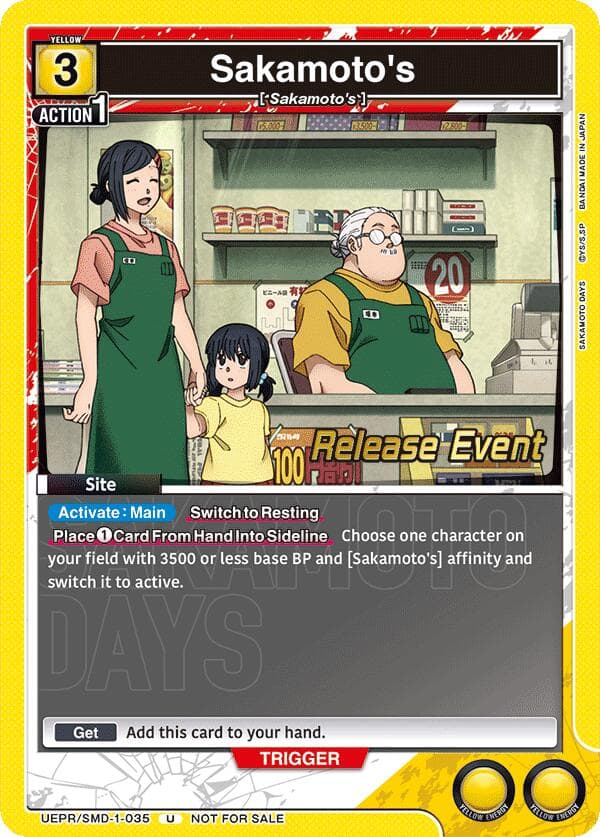 Sakamoto's (Release Event) — UE19BT: SAKAMOTO DAYS Release Event Cards card