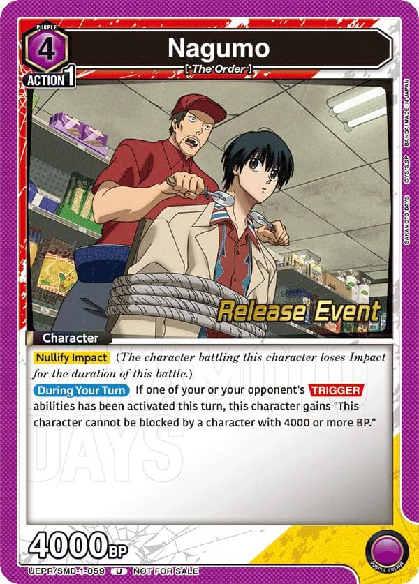 Nagumo (059) (Release Event) — UE19BT: SAKAMOTO DAYS Release Event Cards card