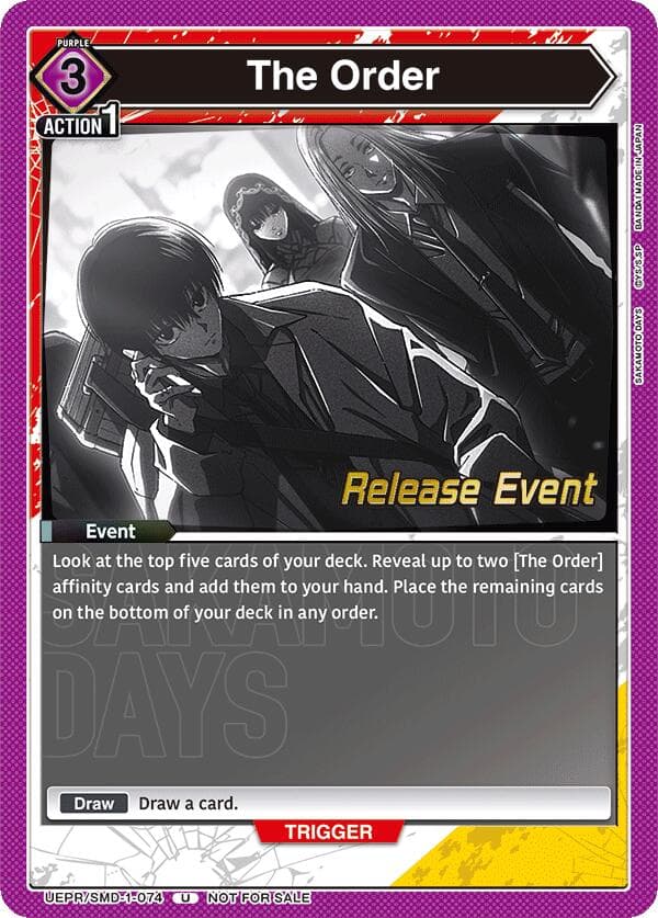 The Order (Release Event) — UE19BT: SAKAMOTO DAYS Release Event Cards card
