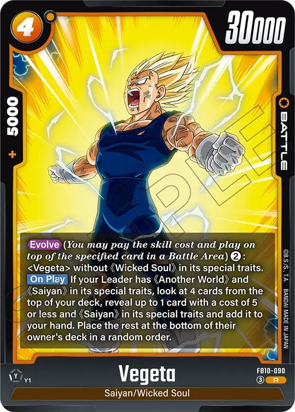 Vegeta - FB10-090 — Cross Force card