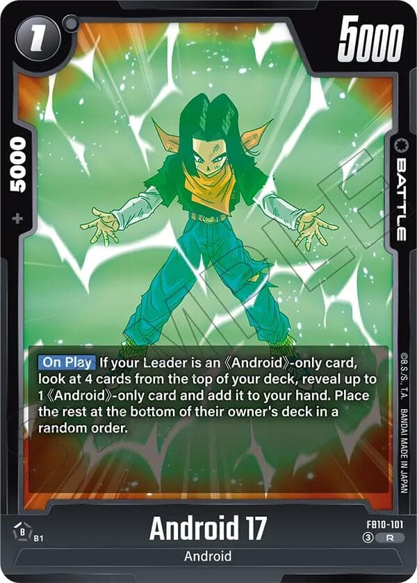 Android 17 - FB10-101 — Cross Force card