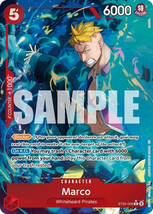 Marco (Full Art) — Starter Deck EX: Luffy & Ace card