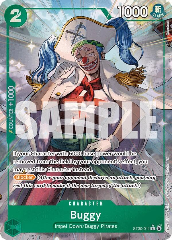 Buggy (Full Art) — Starter Deck EX: Luffy & Ace card