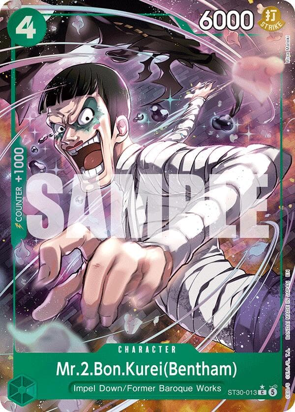 Mr.2.Bon.Kurei(Bentham) (Full Art) — Starter Deck EX: Luffy & Ace card