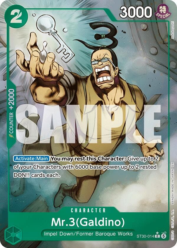 Mr.3(Galdino) (Full Art) — Starter Deck EX: Luffy & Ace card
