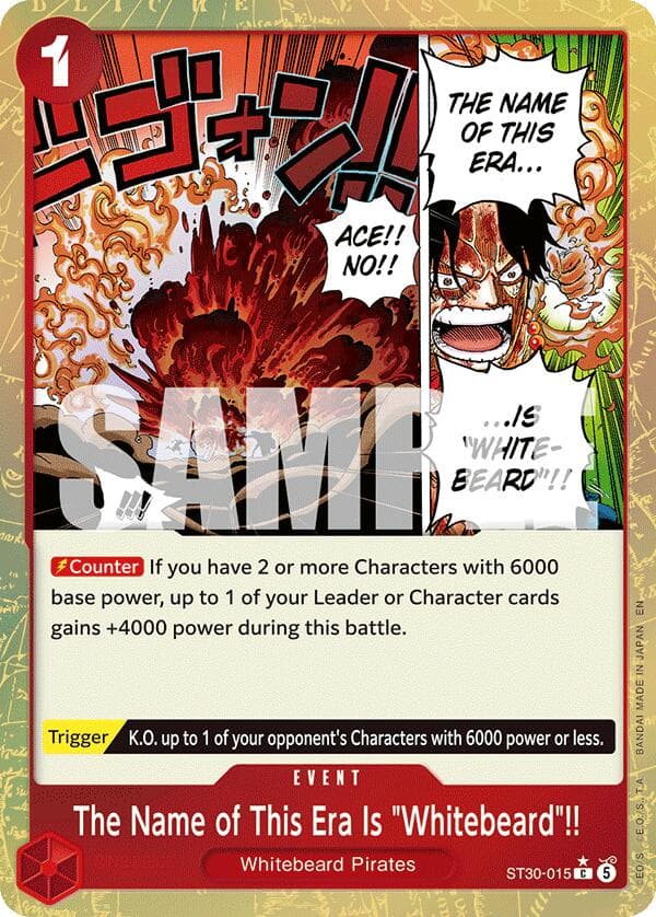 The Name of This Era Is "Whitebeard"!! (Parallel) — Starter Deck EX: Luffy & Ace card