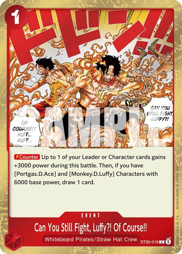 Can You Still Fight, Luffy?! Of Course!! — Starter Deck EX: Luffy & Ace card