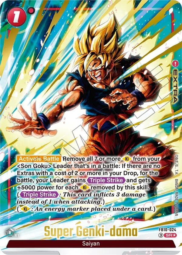 Super Genki-dama (Alternate Art) — Cross Force card