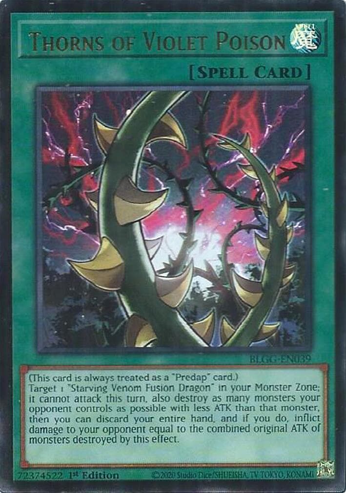 Thorns of Violet Poison — Battles of Legend: Glorious Gallery card