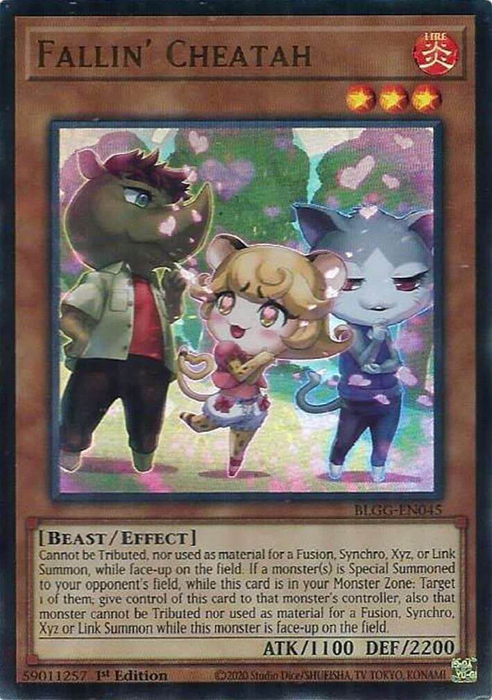 Fallin' Cheatah — Battles of Legend: Glorious Gallery card