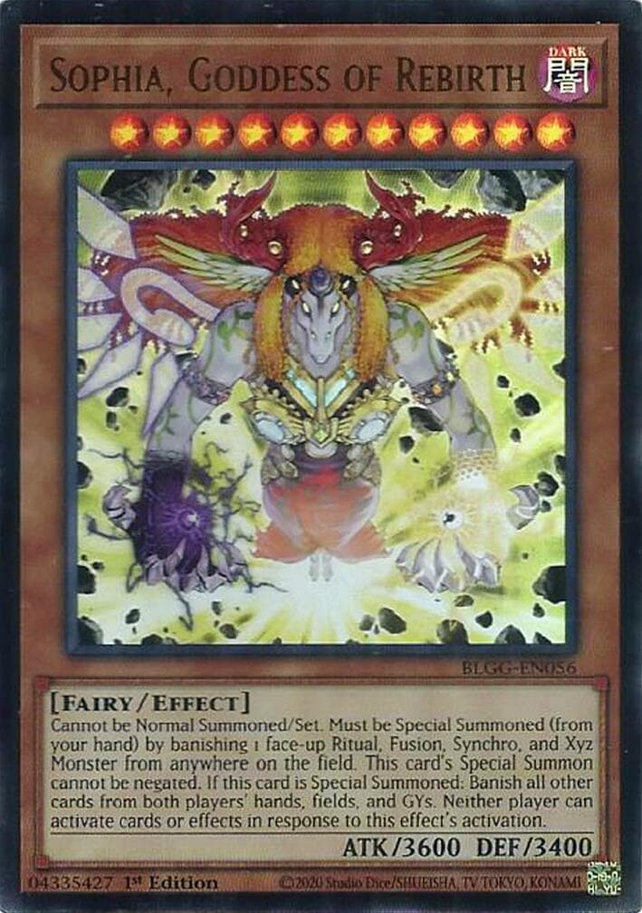 Sophia, Goddess of Rebirth — Battles of Legend: Glorious Gallery card