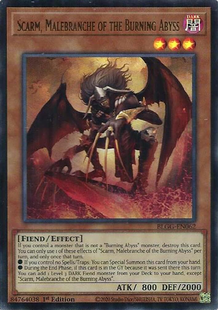 Scarm, Malebranche of the Burning Abyss — Battles of Legend: Glorious Gallery card