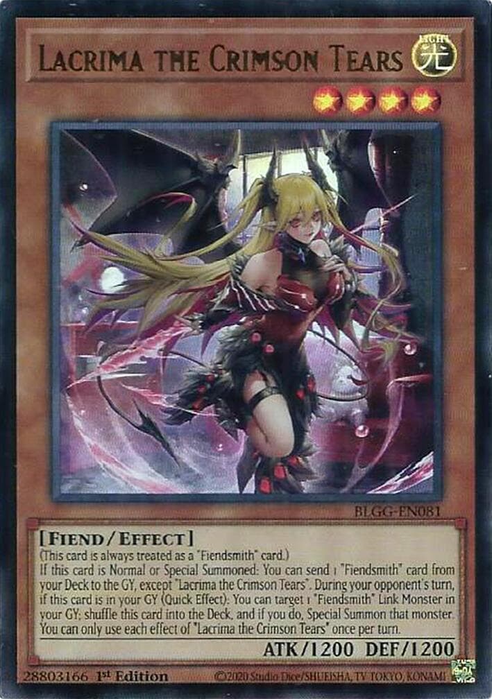 Lacrima the Crimson Tears — Battles of Legend: Glorious Gallery card