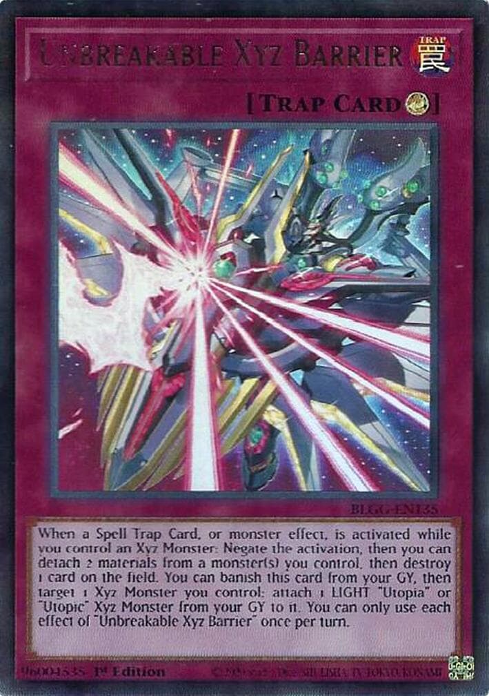 Unbreakable Xyz Barrier — Battles of Legend: Glorious Gallery card
